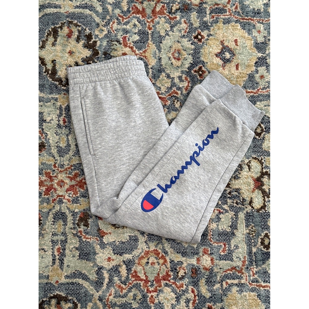 Champion Jogger Sweatpants Kids Size M 10/12 Gray EUC